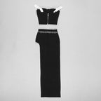 Strapless Cutout Corset Maxi Dress H4732