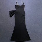 Strapless Cutout Embellished Mermaid Dress H6139