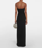 Strapless Cutout High Slit Maxi Dress H5810