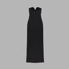 Strapless Cutout High Slit Maxi Dress H5810