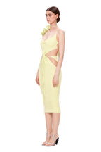 Strapless Cutout Knit Midi Dress H5971