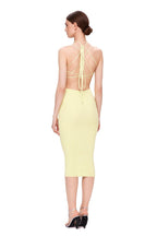 Strapless Cutout Knit Midi Dress H5971
