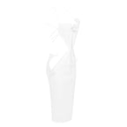 Strapless Cutout Knit Midi Dress H5971