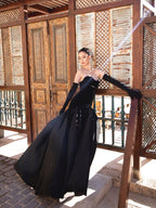 Strapless Cutout Velvet Ball Gown H7096