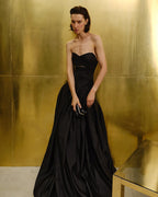 Strapless Cutout Velvet Ball Gown H7096
