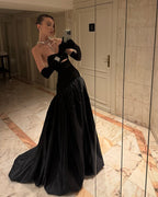 Strapless Cutout Velvet Ball Gown H7096