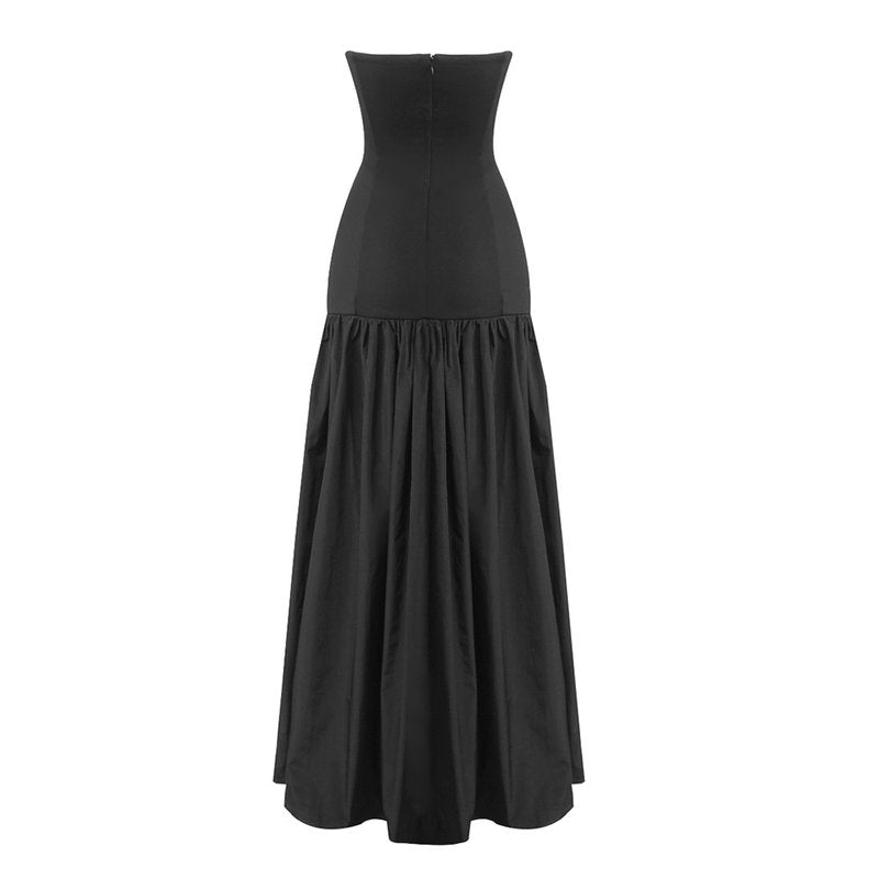 Strapless Cutout Velvet Ball Gown H7096