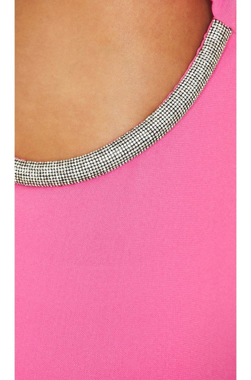 Strapless Draped Pink Maxi Dress H5978
