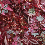 Strapless Embellished Floral Maxi Dress H6567