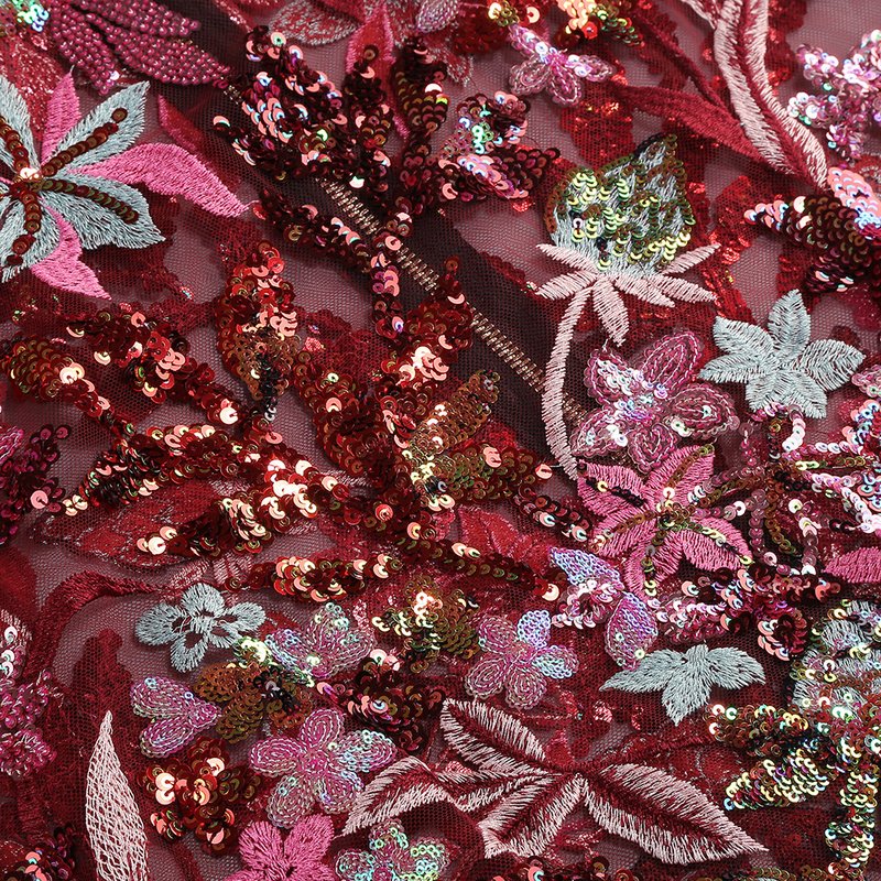 Strapless Embellished Floral Maxi Dress H6567