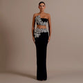 Strapless Embellished Floral Two-Piece Gown H6431