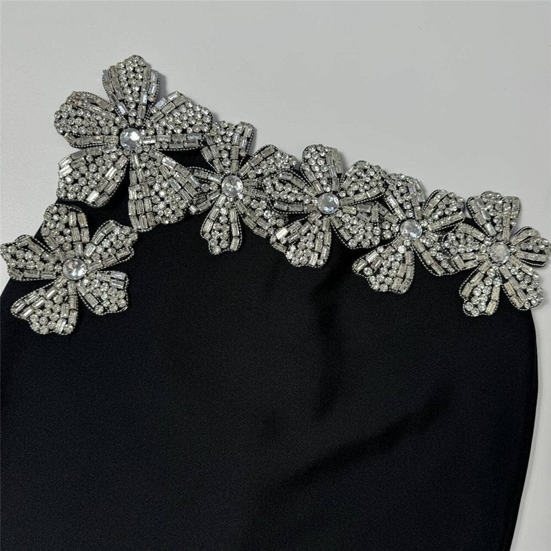 Strapless Embellished Floral Two-Piece Gown H6431