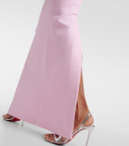 Strapless Embellished Pink Gown H6424