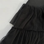 Strapless Embellished Tiered Tulle Gown H6649