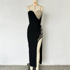 Strapless Embellished Velvet Gown H6658