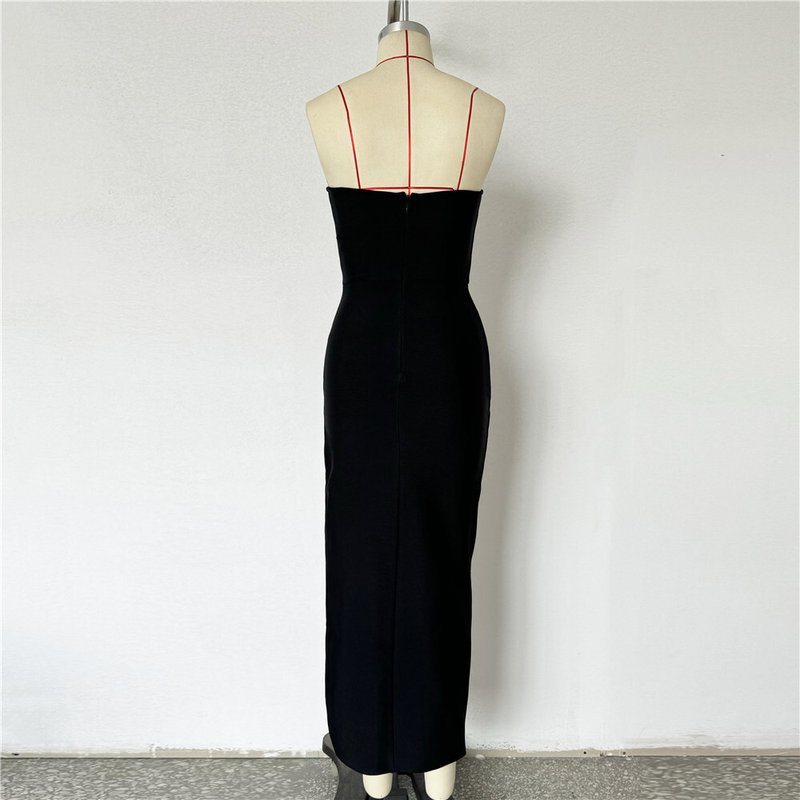 Strapless Embellished Velvet Gown H6658
