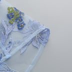 Strapless Embroidered Floral Maxi Dress H6762
