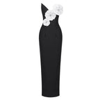 Strapless Floral Embellished Evening Gown H6312