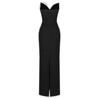 Strapless Floral Embellished Evening Gown H6312
