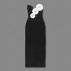 Strapless Floral Embellished Evening Gown H6312