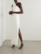 Strapless Floral Embellished Gown H6380