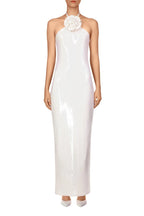 Strapless Floral Embellished Gown H6380