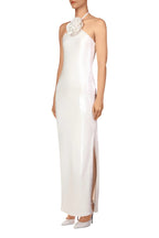 Strapless Floral Embellished Gown H6380