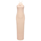 Strapless Floral Embellished Gown H6380