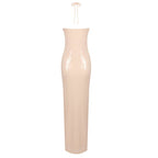Strapless Floral Embellished Gown H6380