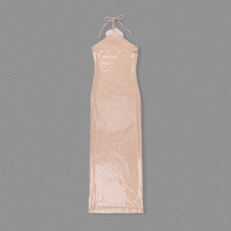 Strapless Floral Embellished Gown H6380