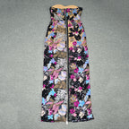 Strapless Floral Embellished Maxi Dress H6476
