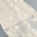 Strapless Floral Embroidered Gown H6349