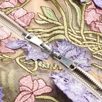 Fashion Strapless Floral Embroidered Midi Dress H7154