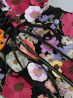 Strapless Floral Embroidered Mini Dress H6396
