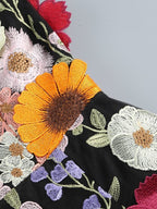 Strapless Floral Embroidered Mini Dress H6396