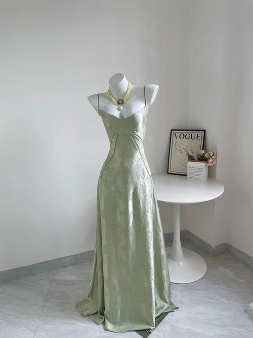 Strapless Floral Embroidered Satin Gown H6293