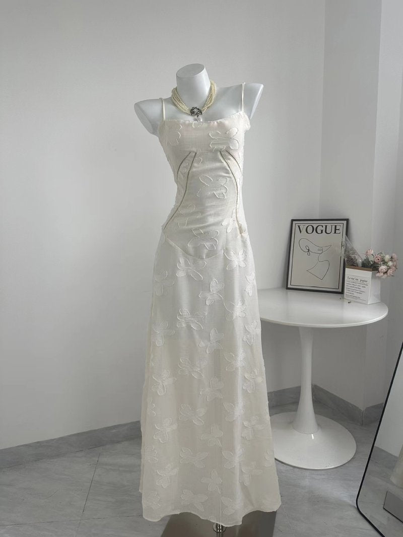 Strapless Floral Embroidered Satin Gown H6293