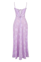 Strapless Floral Embroidered Satin Gown H6293