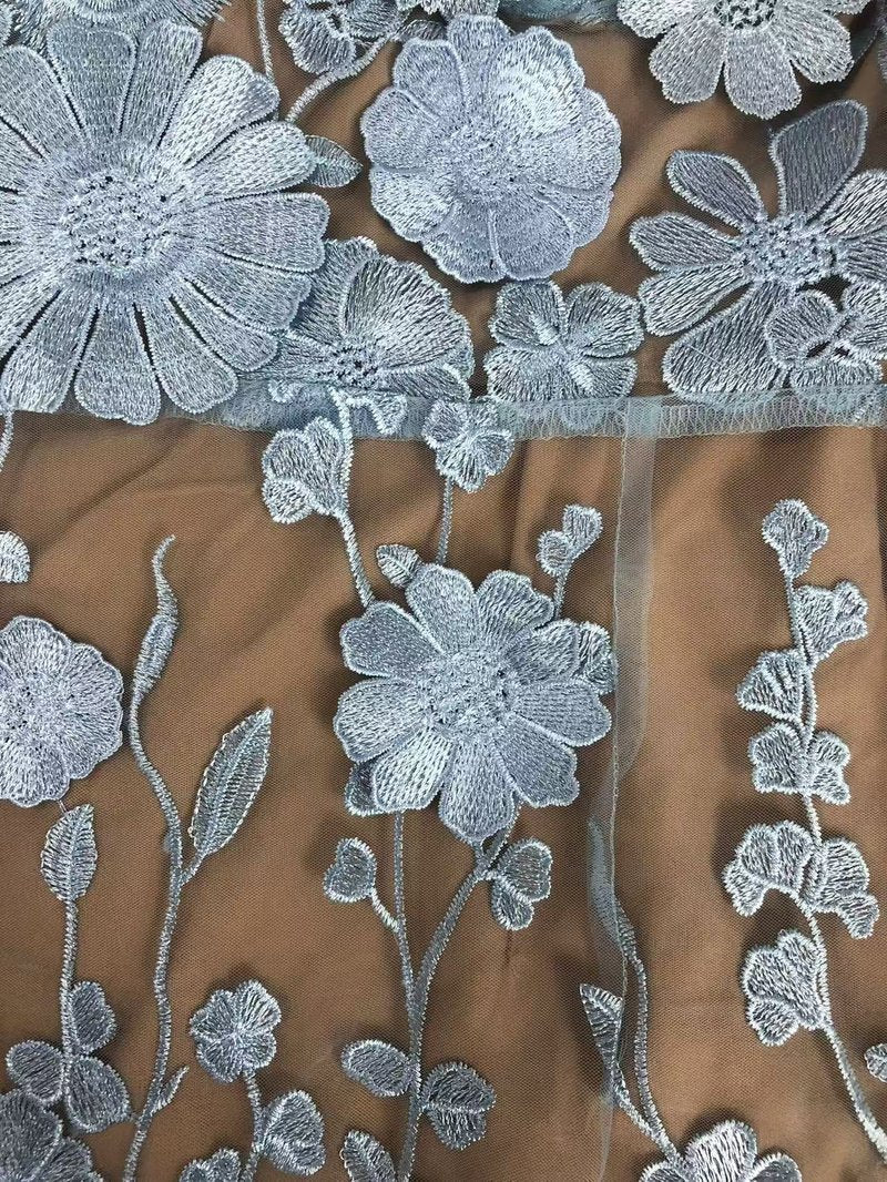 Strapless Floral Embroidered Sheer Gown H6621