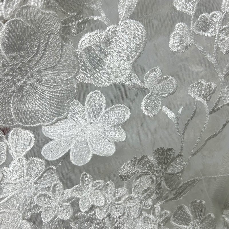 Strapless Floral Embroidered Sheer Gown H6621