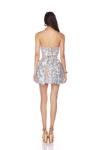 Strapless Floral Lace Mini Dress H6896