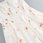 Strapless Floral Midi Dress H6410