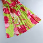 Strapless Floral Print Maxi Dress H6260