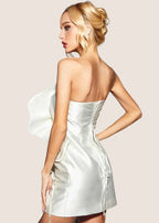 Strapless Floral Ruffle Mini Dress H6053