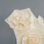 Strapless Floral Ruffle Mini Dress H6053