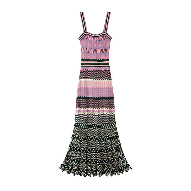 Strapless Geometric Print Midi Dress H6780