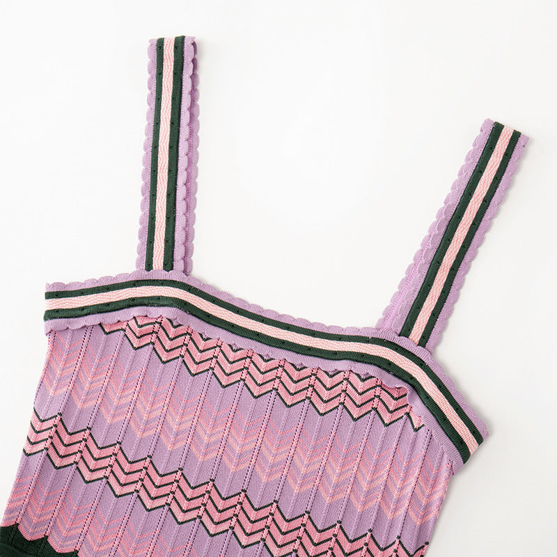 Strapless Geometric Print Midi Dress H6780