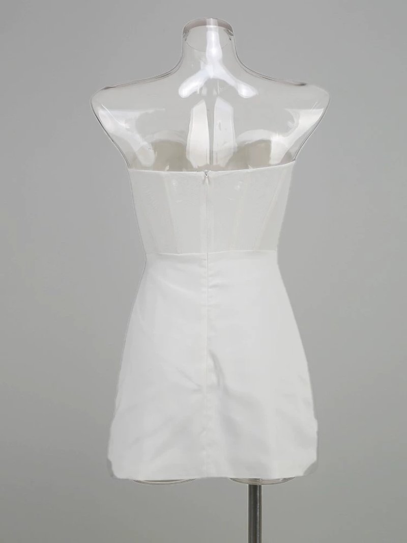 Strapless Heart Bodice Mini Dress H6295