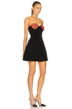 Strapless Heart Embellished Velvet Mini Dress H6011