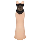 Strapless Lace Corset Gown H6382